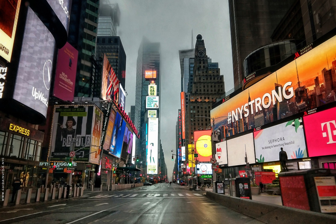 Times Square in time of coronavirus