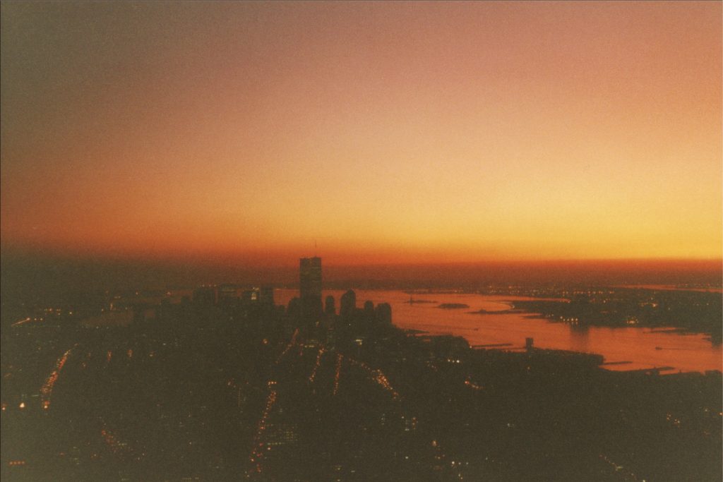December 1992, New York City, sunset from the Empire State Building