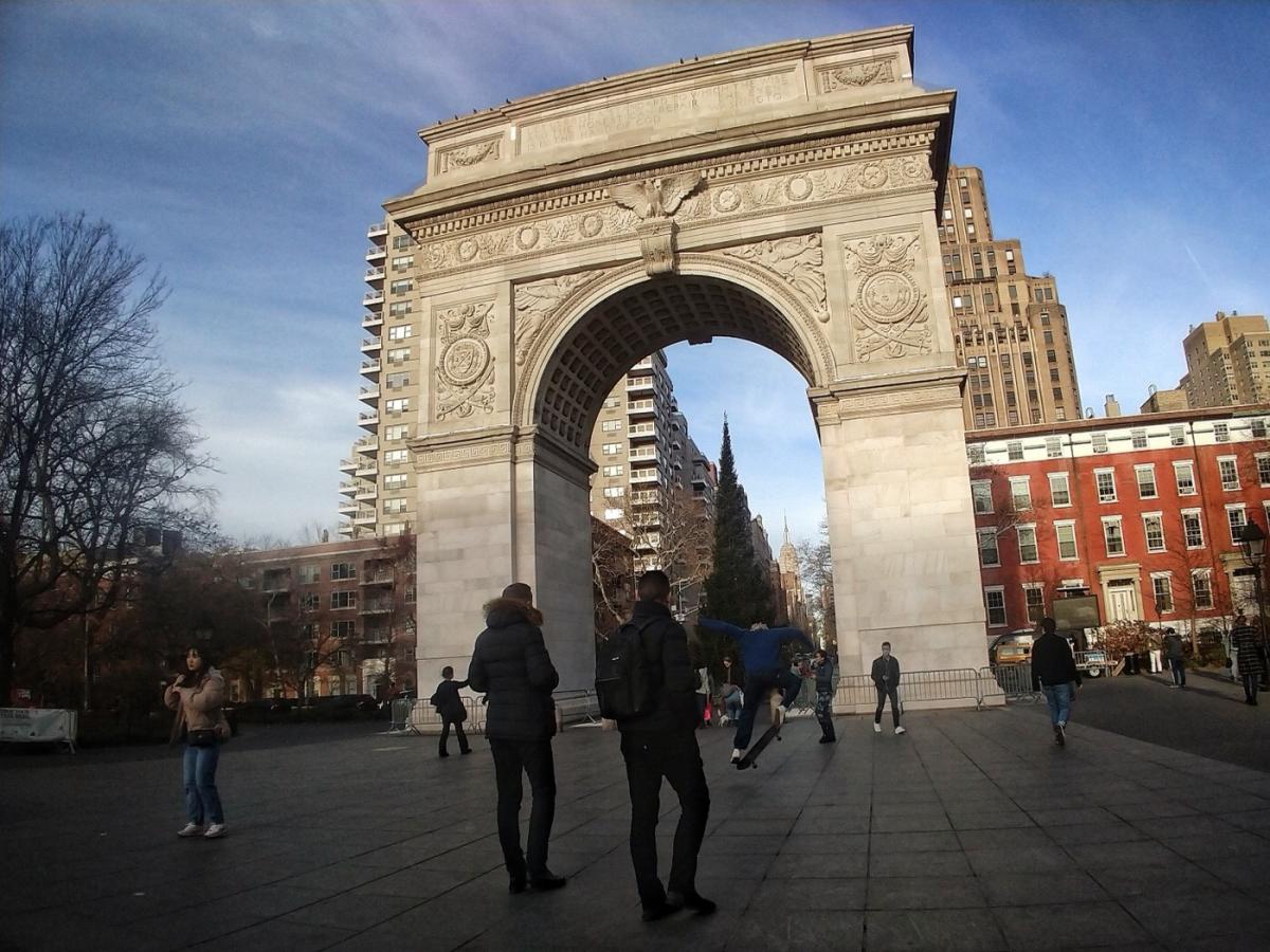 Albero di Natale a Washington Square Park